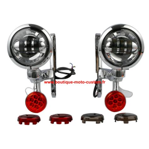 KIT FEU ADDITIONNEL LED + CLIGNOTANT HARLEY DAVIDSON TOURING 97 - 13