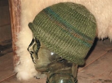 Original hat knit in bulky wool. Ravelry: Simple Roll Brim Hat pattern by Gaspereau Valley ...