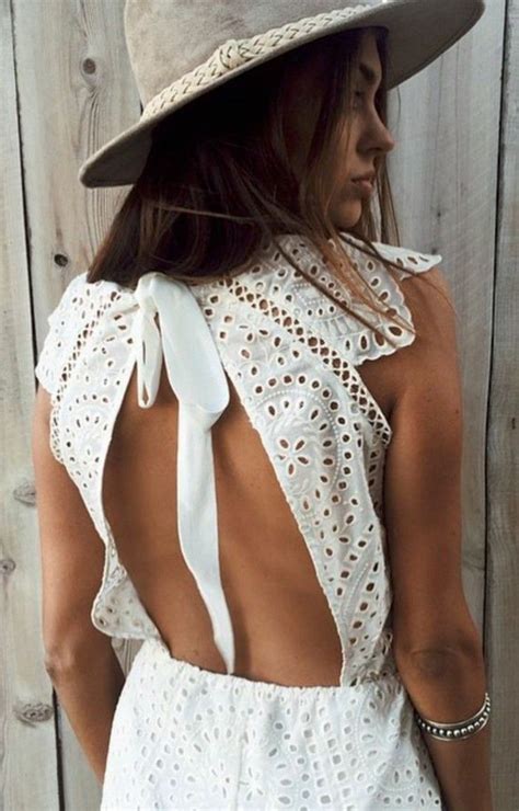 Mariage 50 robes dos nu reperees sur pinterest exquisite wedding. Tendance Chaussures 2017 - robe boheme blanche, dos nu ...