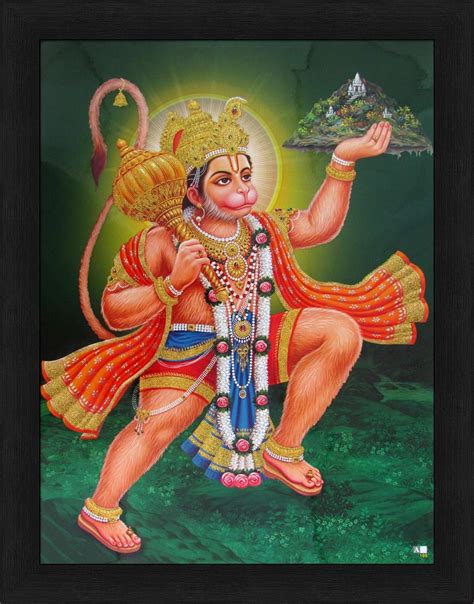 Home » picture frame guide » picture frames by photo size » 14x18 picture frames. Avercart Shree Hanumanji Carrying Sanjivani Mountain ...