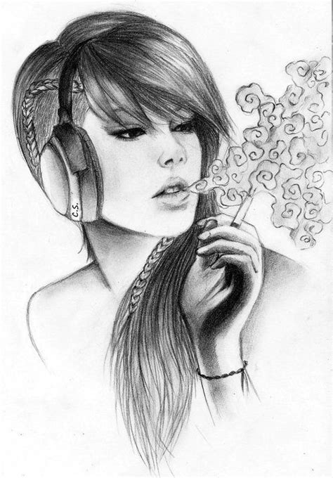 42 best weed tattoos black and white images on pinterest. I could do without the smoke but overall nice drawing ...