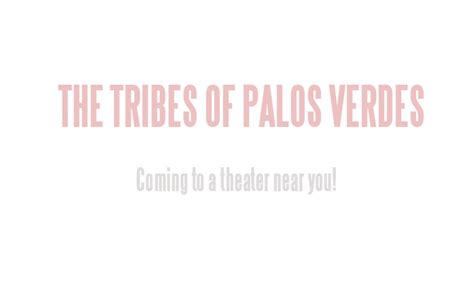 Check spelling or type a new query. The Tribes of Palos Verdes | the kind life