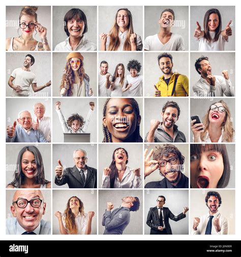 Collage of different people Stock Photo - Alamy