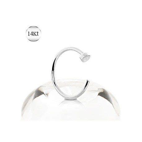 Profitez de notre large choix de piercing pour le nez ef forme d'anneaux, qui sont fabriqué avec des matériaux de qualités. Piercing nez anneau or blanc 14K | Piercing nez anneau ...