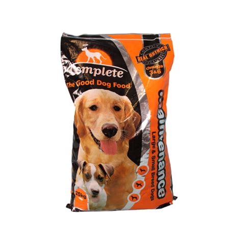 Adults + small or medium breed puppies Complete Dog Food Poly Bag Ostrich 25Kg