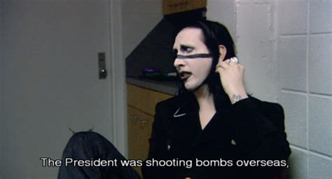 Marilyn manson thinks the columbine era destroyed his entire career. bowling-for-columbine | Tumblr