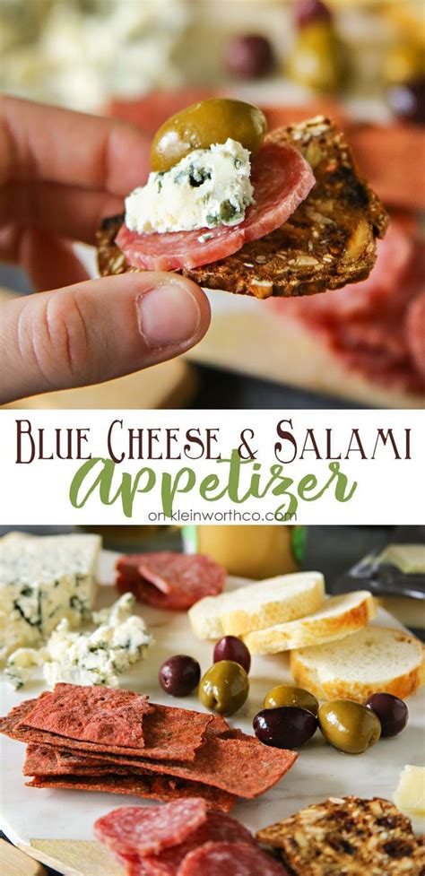We're hoping to plan a heavy appetizer, cocktail, and dancing to follow reception. Blue Cheese Salami Appetizer | Salami appetizer, Food ...