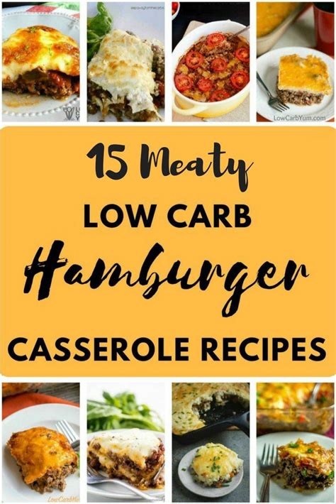 Diabetic meal plan, looking how to prepare a simple one? 15 Meaty Low Carb Hamburger Casserole Recipe that are ...