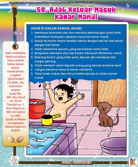 Sesosok makhluk serba hitam muncul di jendela kamar mandinya tatkala pria tersebut hendak mandi. Komik Adab di dalam Kamar Mandi | Komik, Komik anak, Mandi