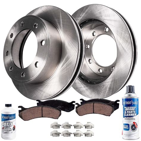 Disc brakes and drum brakes are the two common types of service brakes on vehicles today. Rear Disc Brake Rotors Ceramic Pads | Dodge Ram 1500 2500 ...