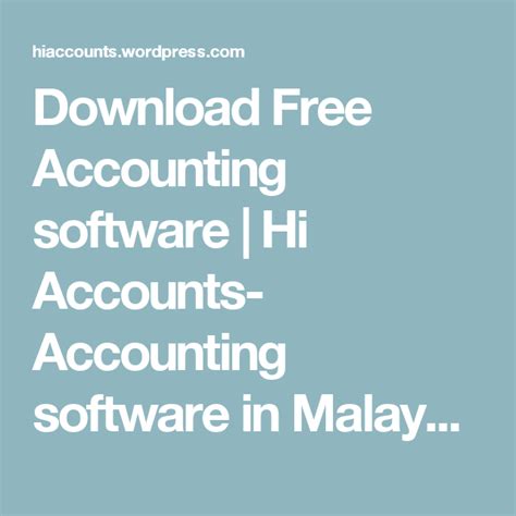 The estimated fees shown in this section take into account both public and private universities in malaysia. Download Free Accounting software | Hi Accounts ...