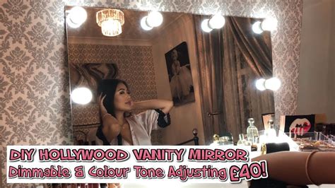 【show your wisdom diy design】 hollywood mirror lights according to your own unique wisdom diy installed in the dresser, it is easy and convenient to use sticker for mirror glass, wood, plastic and metal surface. DIY Hollywood Vanity Mirror | Under £40 - YouTube