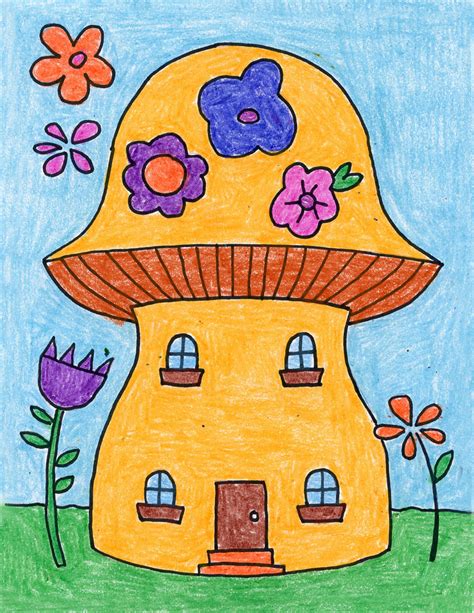 Collection by سما • last updated 1 day ago. Draw a Fairy House · Art Projects for Kids