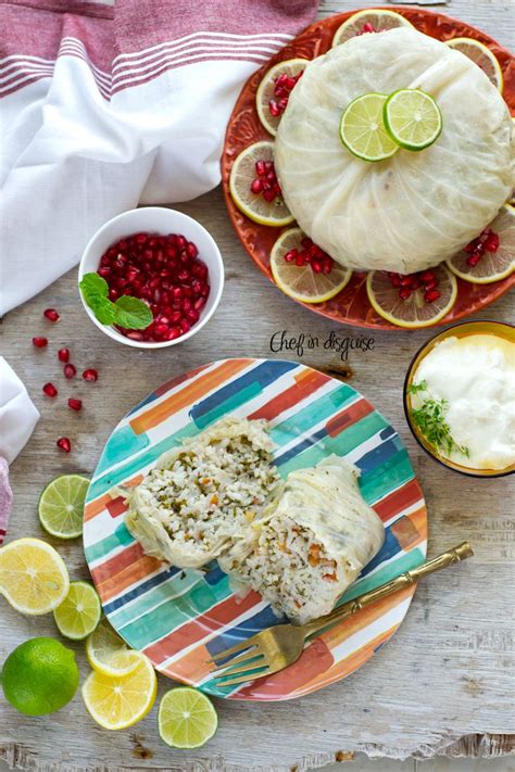 This meatless main dish salad gets middle eastern allure from toasty cumin and lemon zest. Vegetarian stuffed cabbage (With images) | Middle eastern recipes, Food, Recipes