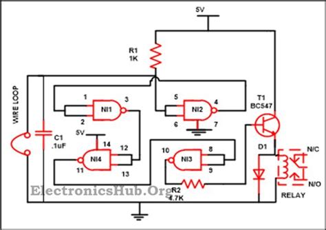 Light detection using nand gate. Security alarm, Circuit diagram and In the bus on Pinterest