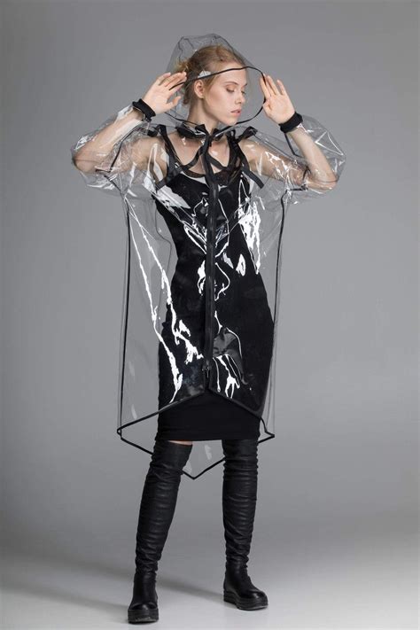 Transparent PVC Raincoat | Pvc raincoat, Rains long jacket ...
