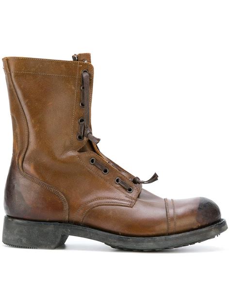 Maison martin margiela (150) models. Lyst - Maison Margiela Classic Lace Up Boots in Brown for Men