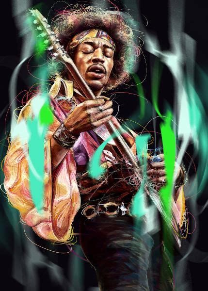 Maybe you would like to learn more about one of these? 'Jimi Hendrix' Poster Print by Dmitry Belov | Displate in ...