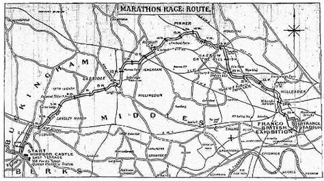 For the 1908 london olympic games marathon the distance was changed to 26 miles so that the event could finish in front of the royal box. WEMBLEY MATTERS: 112 years on - the Olympic marathon race ...