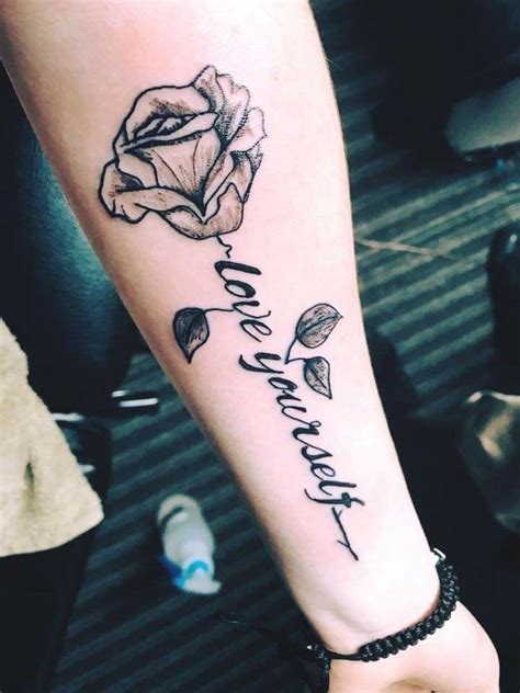 Check spelling or type a new query. Rose Love Yourself Tattoo Ideas For Girls