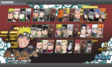 Tolong dong dibuat versi semua karakternya semua kebuka. Naruto Senki v 1.17 apk