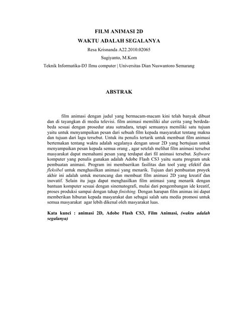 Abstrak sangat penting untuk memudahkan anda di dalam membuat karya tulis, makalah atau paper. Abstrak Skripsi Teknik Informatika - Pejuang Skripsi