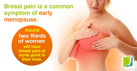 Many women worry about breast pain. Breast Pain during Early Menopause