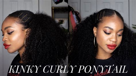 Are you looking for something stylish, trendy, and beautiful? Kelly Rowland Inspired Kinky Curly Ponytail - YouTube