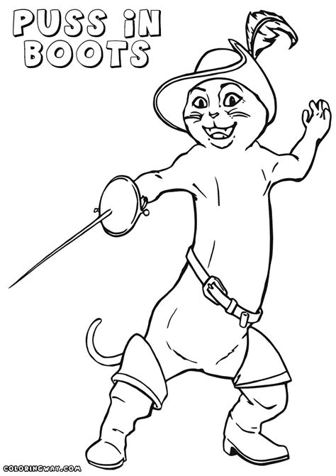 Thomas and friends coloring pages. Puss In Boots Coloring Page - Coloring Home