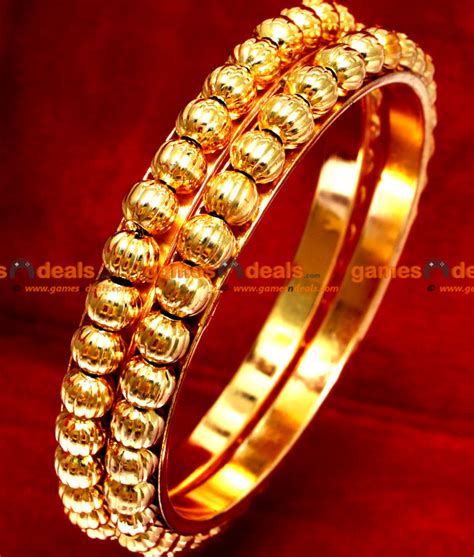 Check spelling or type a new query. BR020-2.8 Size Traditional Gold Beaded South Indian Gold Plated Bangle Design