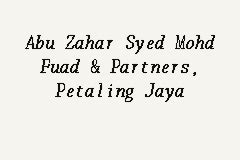 We listen to our clients and address their. Abu Zahar Syed Mohd Fuad & Partners, Petaling Jaya, Legal ...