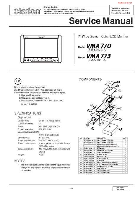 Clarion Vrx755vd Wiring Diagram