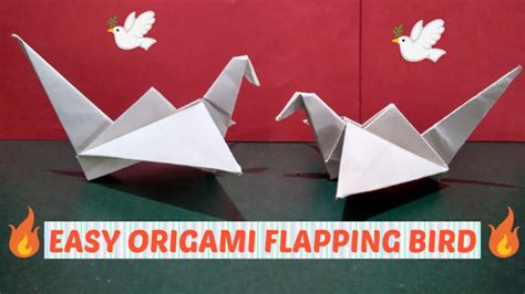 ⚡HOW TO PAPER ORIGAMI FLAPPING BIRD 🔥 - YouTube