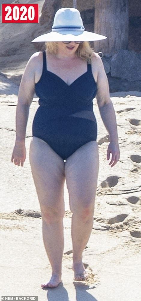 Wilson wore a black swimsuit and a chic white hat, while her boyfriend looked relaxed as he held wilson's hand. Rebel Wilson EXCLUSIVE: Shrinking star, 40, shows off ...