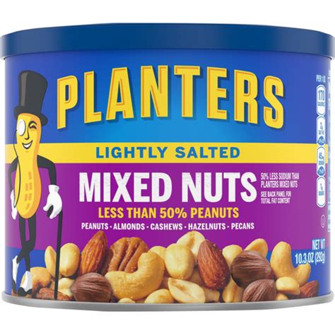 Fisher oven roasted deluxe mixed nuts. Planters Lightly Salted Deluxe Mixed Nuts (10.3 oz) from ...