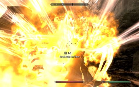 At that point you have absorbed a dragon soul and have it available to unlock a shout. dragon soul absorb at Skyrim Nexus - Mods and Community