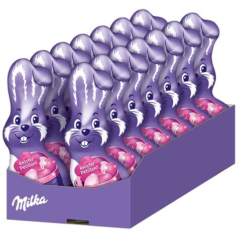 Ob als kleine nascherei für zwischendurch oder als aufmerksamkeit für die. Milka Schmunzelhase Knister 100g | Online kaufen im World ...