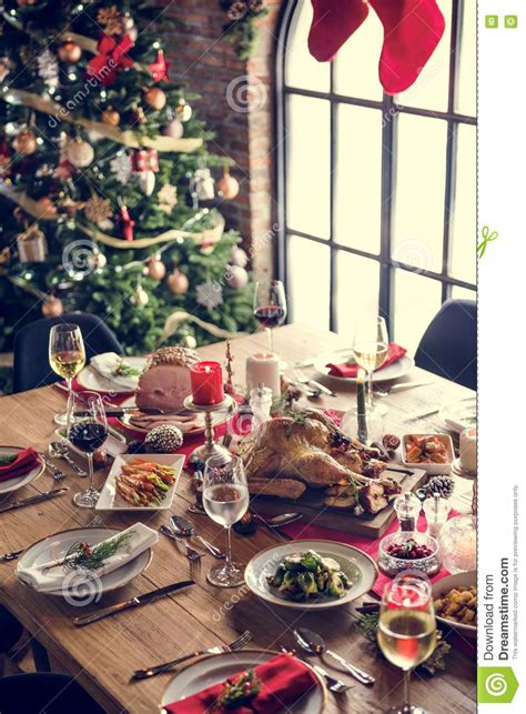 Christmas dinner party games christmas song picture scramble. Christmas Family Dinner Table Concept Stock Image - Image ...