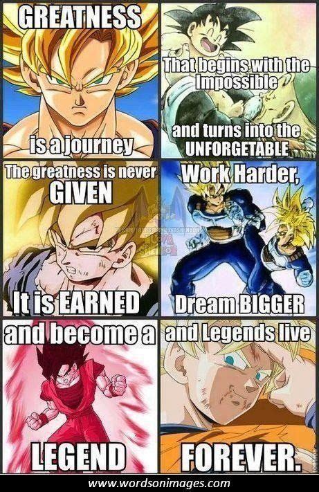 The legendary anime series that brought you famous quotes like kamehameha!! and it's over 9,000!! contains many funny moments, with. Inspirational dragon ball z quotes | Motivational | Pinterest | Dragon ball, Inspirational and ...