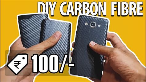 Fabricate a new body panel? DIY Carbon Fibre Wrap In ₹100 ! Wrap Phone & Powerbank ...