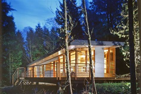 Lopez lake adds log cabins to slo county campground in may. Waterfront Cabin Design Lopez Island, WA |Natural Modern ...