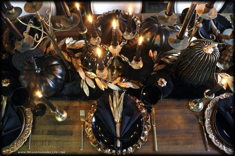 Thanksgiving by goth jesus, released 01 december 2013 1. Black and Gold Gothic Thanksgiving Table | Me and Annabel ...