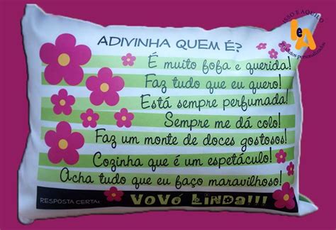 Eu desejo a todas as mães um dia maravilhoso e obrigado a deus pela minha mãe. Almofada - Dia da Avó no Elo7 | Isso e Aquilo (41FCE8)