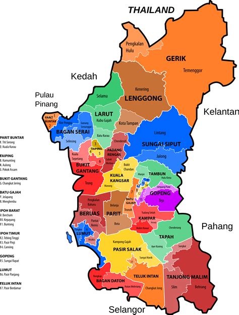 Location map of ipoh, perak.png 384 × 592; Clipart - Perak new electoral map (March 2017 proposal)