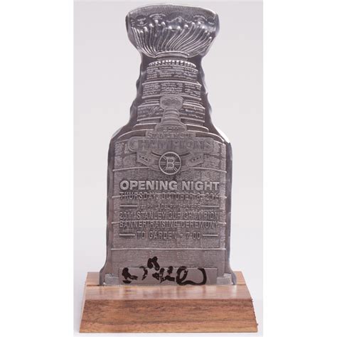 That's the beauty of the stanley cup playoffs, no matter when or where they're played. Brad Marchand Signed 2011 Stanley Cup Trophy Cutout ...