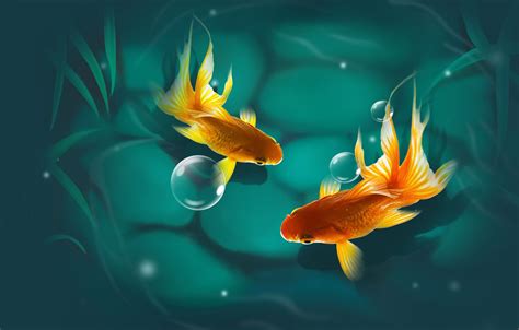 Fishy fish art fish wallpaper goldfish pond sea animals goldfish computer wallpaper desktop wallpapers gold fish painting water. Wallpaper fish, mood, art, goldfish images for desktop ...