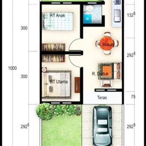 Rumah minimalis cat abu abu terbaru denah rumah ukuran 6x8 tahun via rumahminimaliscatabuabu2016.blogspot.com. Gambar Denah Rumah Minimalis Ukuran 6x10 Terbaru (Dengan ...
