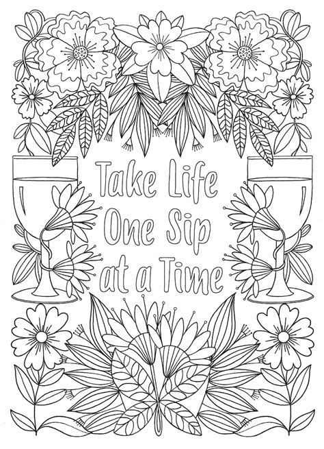 If youre ready to celebrate spring, a fantastic way to do so is by coloring these beautiful spring coloring pages! Creative Haven Wine Time! Coloring Book (Creative Haven ...