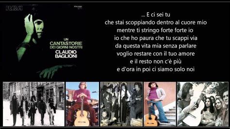 Tra le canzoni più suonate claudio baglioni presentò e tu al festivalbar del 1974, vincendo quell'edizione. CLAUDIO BAGLIONI - E ci sei tu - YouTube