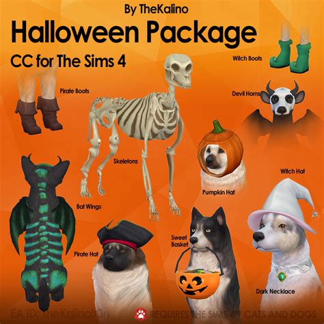 Some new animals!sugar glider, baby bear, black and white ruffed lemur and bighorn sheep you can choose between with and without the cc! The Kalino - Halloween Package Complete Download: at...